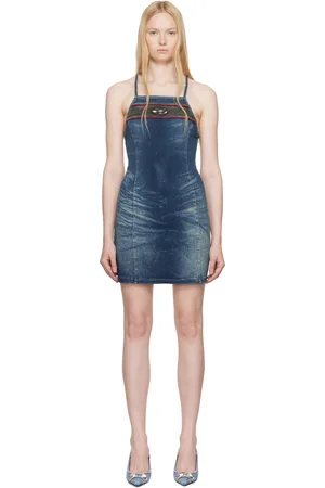 Diesel Robe courte Pilu-S bleue en denim