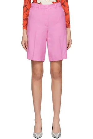 pushBUTTON Short rose en tissu de costume