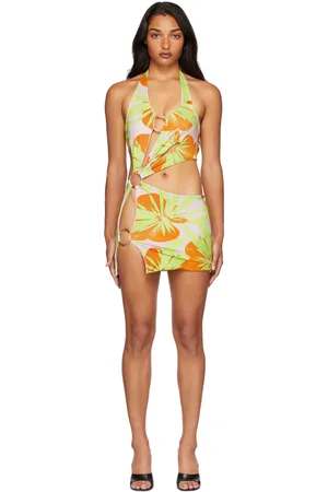 Louisa Ballou Robe Sex Wax rose et vert exclusive à SSENSE