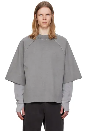 Seventh T-shirt droit gris à manches raglan