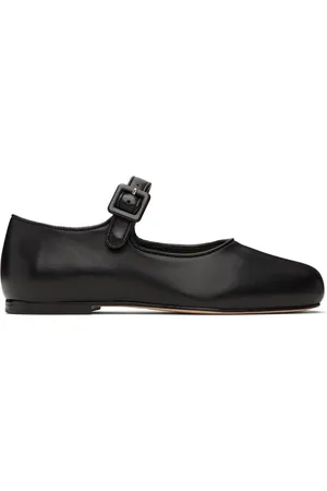 SANDY LIANG Ballerines de style Charles IX noires