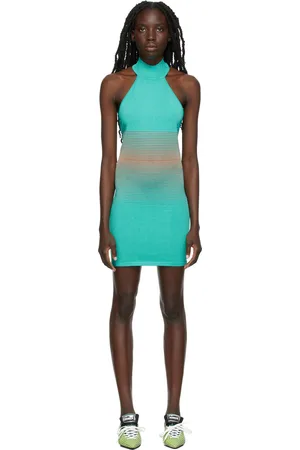 GAUGE81 Robe Acoua à dégradé vert et brun exclusive à SSENSE