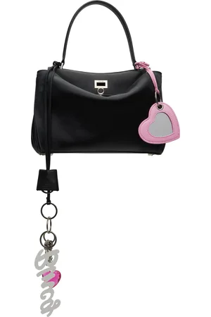 Balenciaga Petit sac Rodeo noir à breloques
