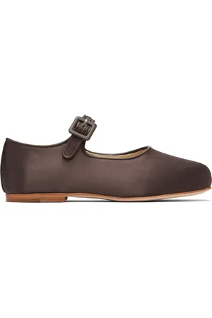 SANDY LIANG Ballerines de style Charles IX brunes