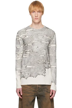 Diesel Pull Cadmo blanc et noir en jersey