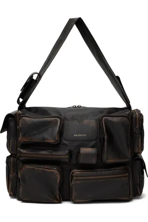 Balenciaga Grand sac porté épaule Superbusy brun