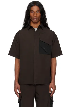 A-cold-wall* Chemise à manches courtes Brunswick brune