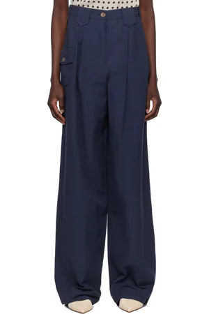 Caro Editions Pantalon Beatrice bleu marine