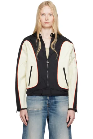 Diesel Blouson Blink blanc cassé et noir