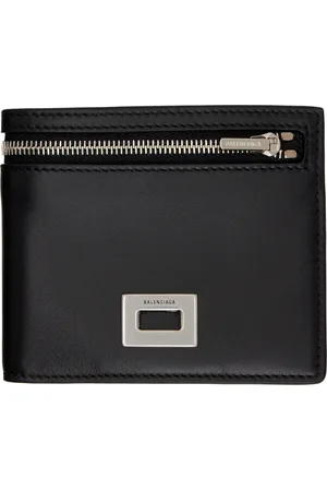 Balenciaga Portefeuille carré à deux volets noir - Rodeo
