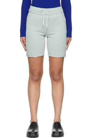 Helmut Lang Short de survêtement bleu à panneaux