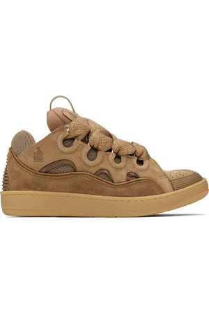 Lanvin Baskets Curb brunes exclusives à SSENSE