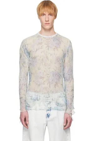 Diesel Pull Aasmos-A bleu et vert en tricot