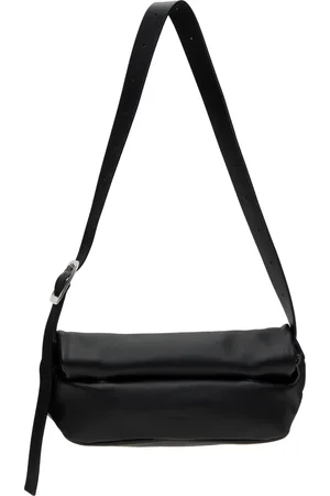 Jil Sander Petit sac-ceinture carré noir à fermeture repliable