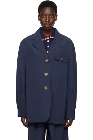 Caro Editions Blouson Frederik bleu marine