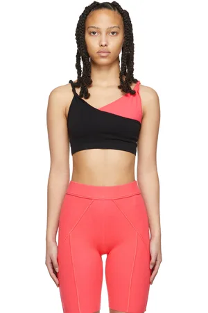 Helmut Lang Soutien-gorge noir à bretelle unique torsadée