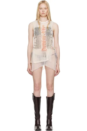 Diesel Débardeur Abante-B blanc en tricot