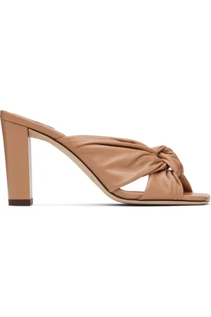 Jimmy Choo Sandales à talon Avenue 85 beiges