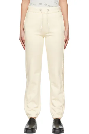 Helmut Lang Pantalon de survêtement blanc cassé à panneaux