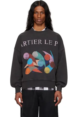 Le PÈRE Pull molletonné Carrau noir édition Antonio Carrau
