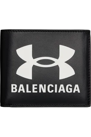 Balenciaga Portefeuille carré à deux volets noir édition Under Armour