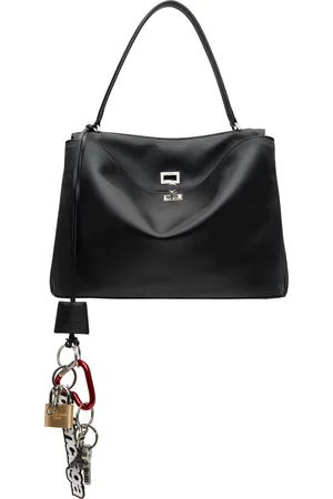 Balenciaga Moyen sac Rodeo noir à assortiment de breloques