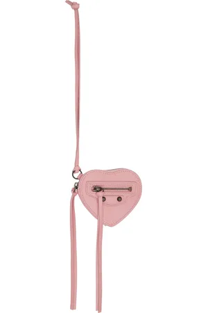 Balenciaga Breloque de sac en forme de cœur rose pour sac Le City