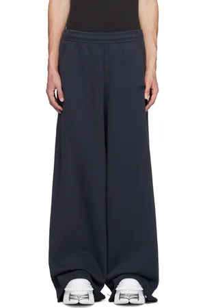 Vetements Pantalon de survêtement bleu marine à logos brodés