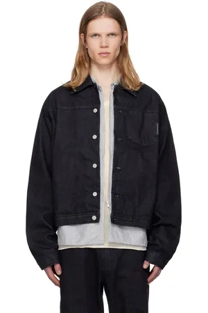 Post Archive Faction PAF Blouson bleu marine en denim - 8.0 Right
