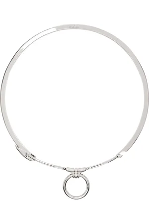 Maison Margiela Ras-du-cou argenté à anneau circulaire