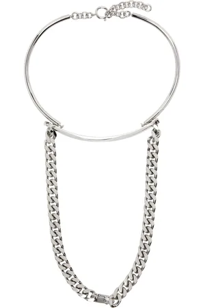 Maison Margiela Collier argenté à chaines variées