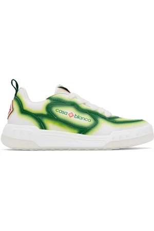 Casablanca Baskets de court blanc et vert