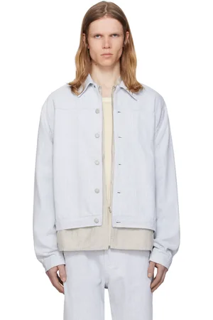 Post Archive Faction PAF Blouson bleu en denim - 8.0 Right