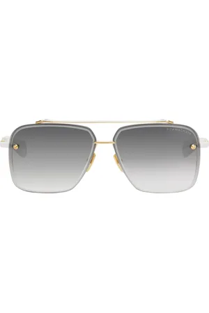 DITA EYEWEAR Lunettes de soleil MACH-SIX blanc et doré