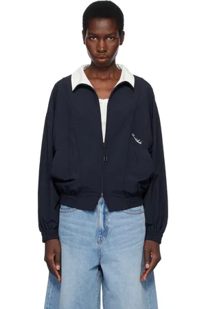 DUNST Blouson coupe-vent bleu marine à panneaux