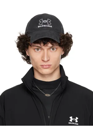 Balenciaga Casquette noire à effet délavé édition Under Armour