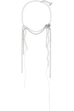 Maison Margiela Collier Object Trouve blanc et argenté