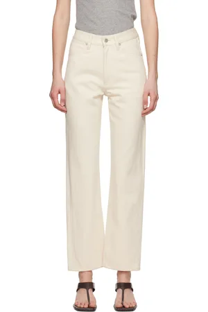 Jil Sander Jean ajusté blanc cassé