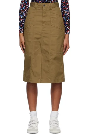 Isabel Marant Jupe midi Prime kaki