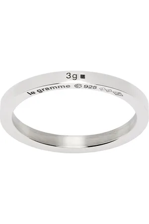 Le Gramme Bague argentée - Ruban, 3 g