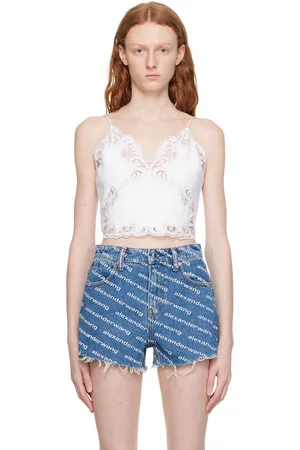 Alexander Wang Camisole écourtée blanche
