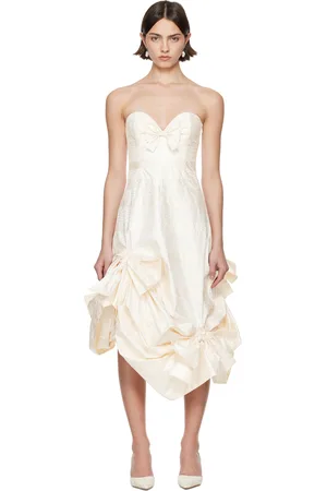 SUPER YAYA Robe midi sans bretelles Beatrice exclusive à SSENSE - Mariage