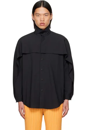 Issey Miyake Chemise noire en ramie