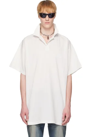 Balenciaga Polo blanc à logo BB - Garde-Robe