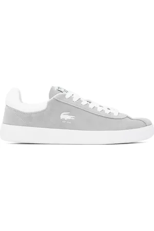Lacoste Baskets Baseshot grises à semelle translucide
