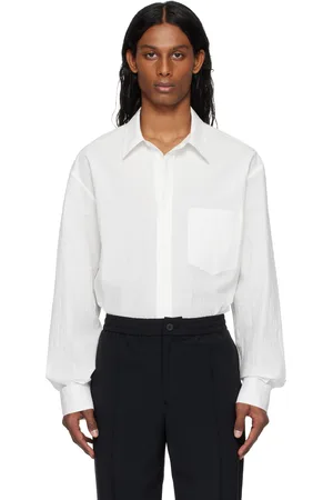 Solid Chemise blanche à appliqués à logo