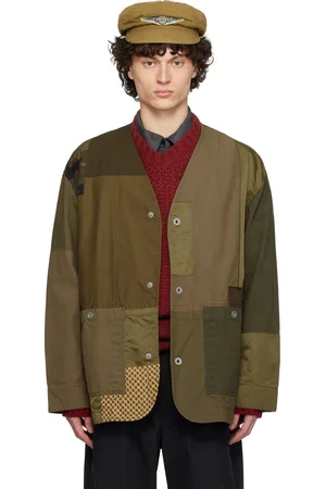 Comme des Garçons Blouson kaki à panneaux