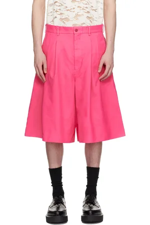 Comme des Garçons Short rose en gabardine