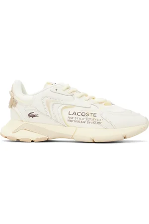 Lacoste Baskets L003 Neo blanc cassé et jaune