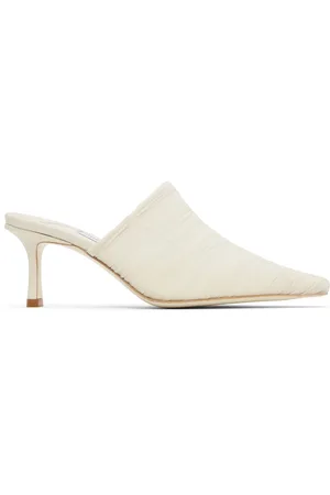 Jimmy Choo Mules Lotta 65 blanc cassé
